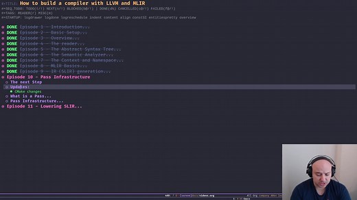 如何使用LLVM和MLIR来构建一个编译器？（全20集）