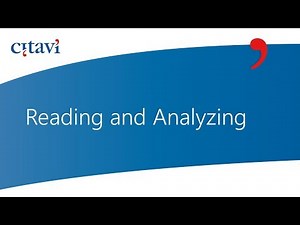 5/8 Reading and Analyzing in Citavi 6