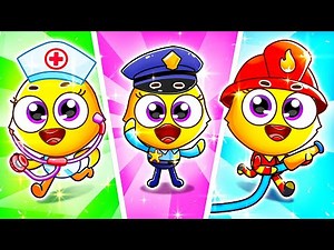 Baby Want To Be| FireGirl, PoliceGirl and DoctorGirl| Pretend Jobs Song| Lamba Lamby Kids Songs