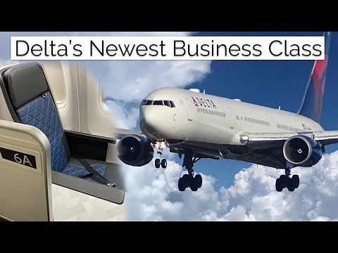 Delta Air Lines 767-400 Business Class + The Largest Delta Sky Club
