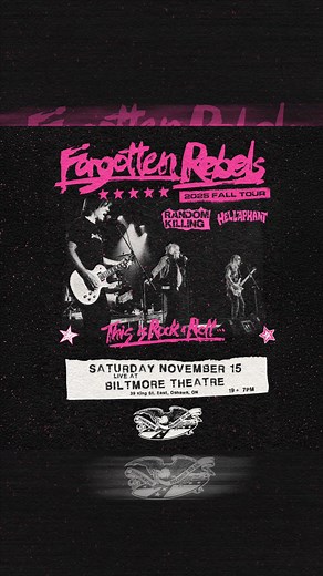 The wait is over! Forgotten Rebels hit Biltmore Theatre for one explosive night. Tickets are moving fast, don’t wait until it’s too late. | Biltmore Theatre