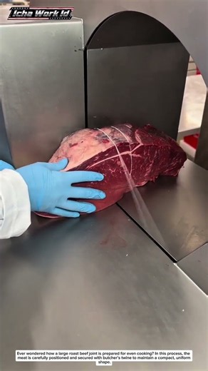 How Butchers Tie a Perfect Roast Beef Joint | Fast & Precise Meat Preparation