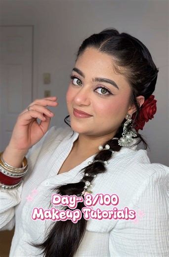 Day- 8/100 Makeup Tutorials Products used- @Embryolisse France - Moisturizer @elfcosmetics - Thrust burst drop @Saie - Glow illuminator @Haus Labs - Foundation @SHEGLAM - Blush, highlighter and bronzer @Huda Beauty - Setting powder @ONE SIZE BEAUTY - powder blush @Rare Beauty - Powder highlighter @Maybelline NY - Lipstick @elfcosmetics - Settingmist @SHEIN - Eyelashes #makeup #divine_beauty180 #100dayschallenge #day8 #makeuptutorial