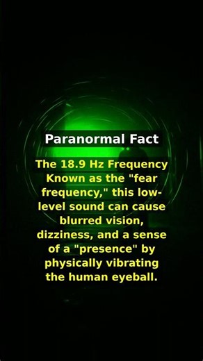 SCIENTISTS REVEAL THE TERRIFYING 18.9 HZ 'FEAR FREQUENCY' EFFECT ON HUMANS