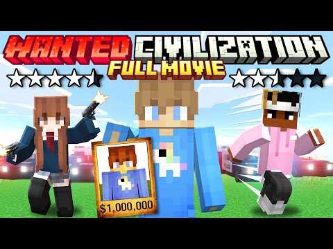 Minecraft, But I Survive in WANTED Civilization [FULL MOVIE]