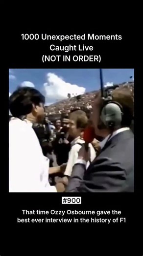 CAUGHT ON LIVE on Instagram: "he Best Clip for Music & Motorsport Fans – and it's BEAUTIFULLY chaotic. 🎤🏎 When the Prince of Darkness met the glamour of Formula 1, and the resulting interview became a masterclass in confusion, charm, and the art of the non sequitur. The moment? Ozzy Osbourne, live on F1 broadcast, discussing a Rasputin musical, Broadway, dogs, and Sharon—all while the interviewer visibly tries to keep up. Just Ozzy being Ozzy, and the beautiful collision of two worlds that nev