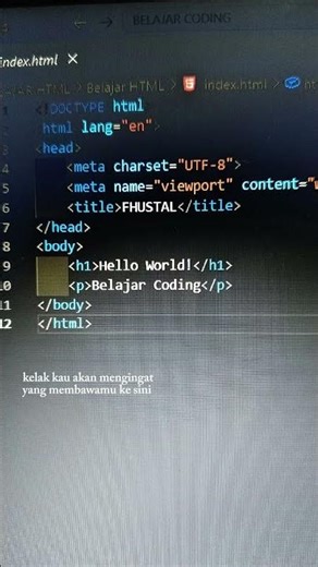semuanya berawal dari sini #programmer #programming #coding #codinglife #html #program #codingtips