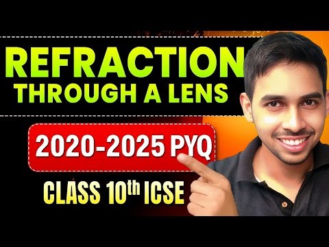 Refraction Through a Lens – Class 10 ICSE | 2020–2025 PYQs | Top Most Important Questions for Boards