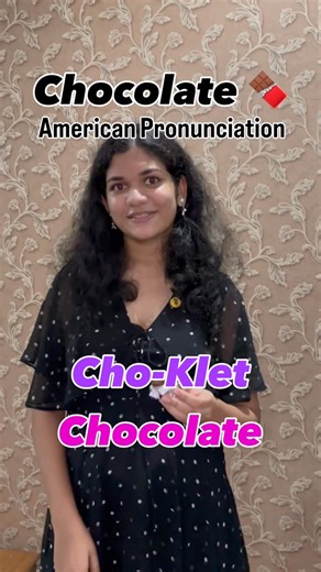 Accent & Pronunciation - EDOLAOS on Instagram: "Chocolate 🍫 - American Pronunciation For Expert Guidance, WhatsApp +91 9946 3350 66 #learnenglish #english #pronunciation"