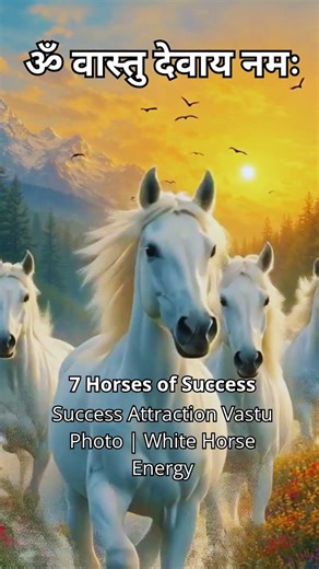 7 Running White Horses Vastu Secret for Success