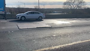 This is why we can’t have nice things. Be cautious if you’re driving east through Joliet on I-80 over Chicago Street. Unless you’re driving a tank, the bolts on this freshly installed plate could ruin your day. | IUOE Local 150