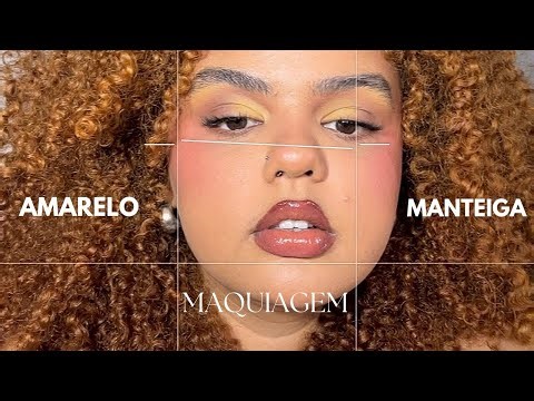 MAQUIAGEM AMARELO MANTEIGA 💛