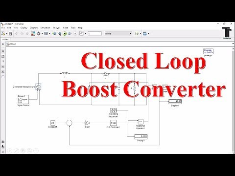 closed loop boost converter design simulink and control Matlab Simulink
