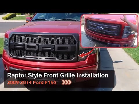 RAPTOR STYLE FRONT GRILLE INSTALLATION FOR 2009-2014 FORD F150 | AMOffRoad