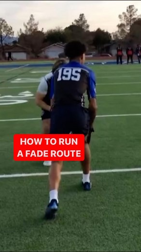 First Down Training on Instagram: "HOW TO RUN A FADE ROUTE"