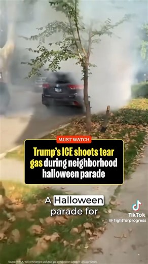 Halloween is a beloved American tradition. Costumes, candy, and trick-or-treating bring joy to children in every corner of this country. But Trump and ICE are trying to ruin it, tear gassing a neighborhood Halloween parade and now Kristi Noem said ICE will be prowling the streets tonight racially profiling parents to take to detention that they believe might be undocumented. | Forward Kenosha