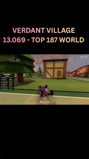 TOP 187 WORLD 😱 VERDANT VILLAGE – 13.069 | Trackmania Weekly Shorts Week 51