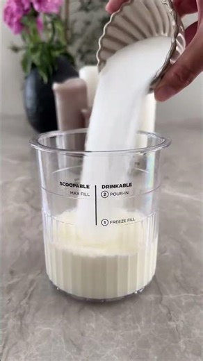You have to try this 🤍 homemade churro ice cream with @ninja.deutschland Creami 🍦🍨