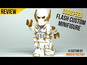 LEGO GODSPEED Custom FLASH Minifigure Review - from Minifig Factory