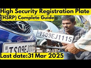 High Security Registration Plate,( HSRP ). Complete Guide.