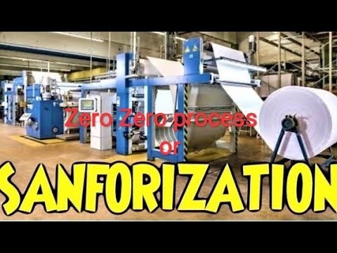 Sanforization or zero zero process/pre- shrinkage process.#textile