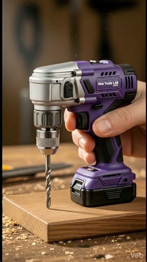 Tiny Purple Hammer Drill Goes WILD 😱🔩Mini Power Tool in Action 🇺🇸🔥