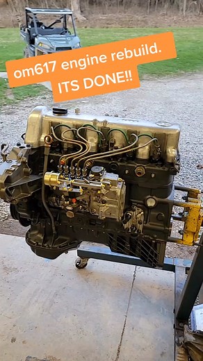 OM617 Engine Rebuild for Jeep: Final Steps Completed