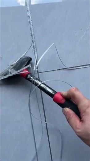 Experts in applying silicone to ceramic grout. #shorts