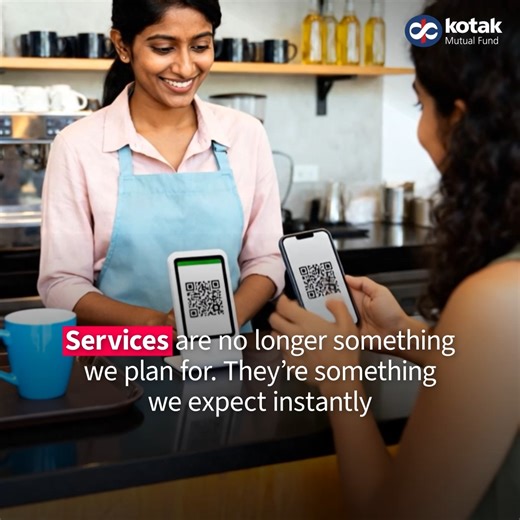 Kotak Mutual Fund on Instagram: "Services haven’t disappeared. They’ve evolved with how India lives today. What once took time and travel is now built into everyday life in simpler, more flexible ways. Kotak Services Fund reflects this evolving services landscape. To invest, click on the link in bio. NFO period: 4th February to 18th February 2025 #KotakServicesFund #Services #GrowthOpportunity #NFO #NewFundOffer #NFOAlert #InvestNow #ServiceSectorFund #ServicesFund"