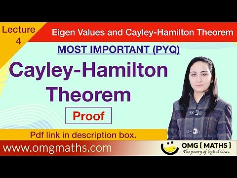 Cayley Hamilton Theorem | Proof | Cayley-Hamilton Theorem for the Matrix | Bsc