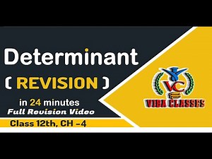 🎯 Fast Revision video For Determinant || One Shot Video || Ch-4|| Class 12 || NCERT Solution