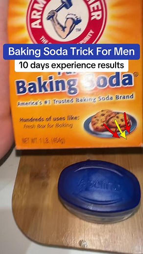 Baking soda trick for men — step by step method for men’s health #foryouuu #bakingsodatrick #menshealth #erectilehealth