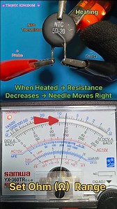 Heating an NTC Thermistor… Watch What Happens! 🔥 #fblifestyle #TechExperiment #ElectronicsDIY | Tronic kingdom