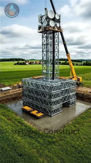 Building a Massive Telecommunications Tower: Step-by-Step Process
