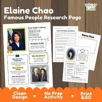 Elaine Chao Research Project | AAPI Heritage Month & Government Biography