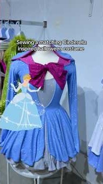 Sewing a Halloween costume inspired by Cinderella‘s ball gown ￼#sewing