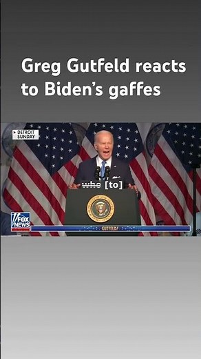 Greg Gutfeld: Maybe Biden is afraid if he says 'p,' he will actually do it #shorts