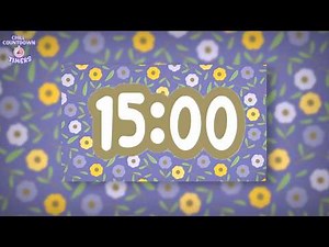 15 minute Spring Floral Chill Timer 🌼 Beautiful Focus Music for Studying, Relaxing & Staying On Task