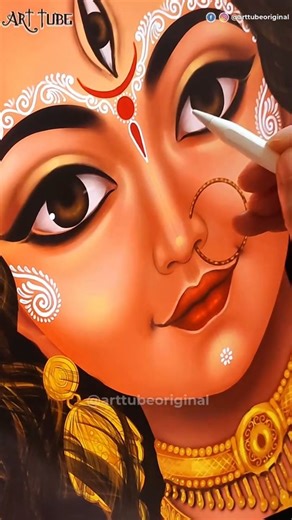 ART Tube on Instagram: "Maa Durga ❤ Digital Painting ~ Happy #durgapuja #reels #durga #maa #durgamaa #digitalart"
