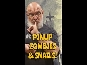 Zombified Pinup Girl in Watercolor v