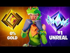 Gold To Unreal Speedrun In Zero Build (Fortnite Chapter 6 Season 4 Zero Build Ranked Speedrun)