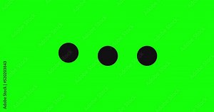 Animation of writing a message. Typing for notification. Concept of sms and online communication. Green screen. 4K