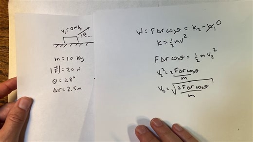 How do you calculate work for the Work-Energy Principle?