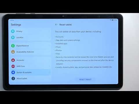 How to Hard Reset Huawei MatePad SE via Settings - Reset Tablet