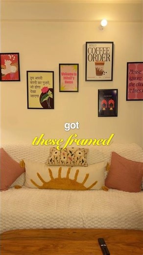 custom DESIGNING my Drawing Room Wall!🖼️🎨✨ #minivlog