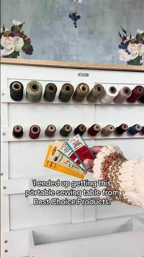 small craft room organization ideas | sewing room setup for small spaces | sewing table storage