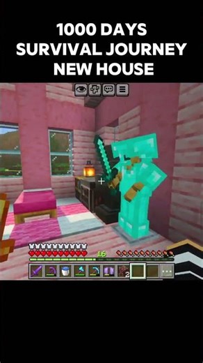 1000 DAYS SURVIVAL JOURNEY🥰 #minecraft