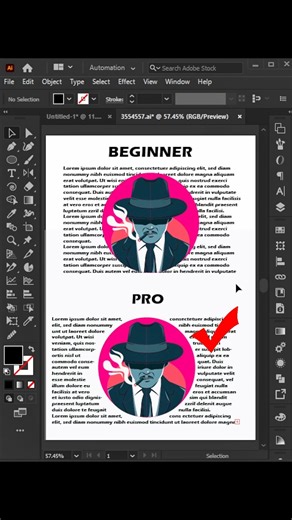 Illustrator Wrap Text Trick! | Make Text Flow Around Shapes (Easy Tutorial) 😍 #photoshop