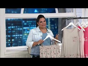 AnyBody Loungewear Cozy Knit Printed Pajama Set on QVC