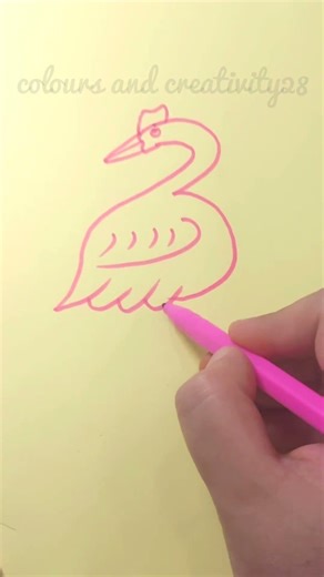 Easy swan drawing tutorial #art #drawing #artist #draw #painting